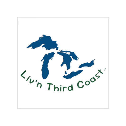 My Coast Great Lakes Transparent Outdoor Sticker, Square, 1pc